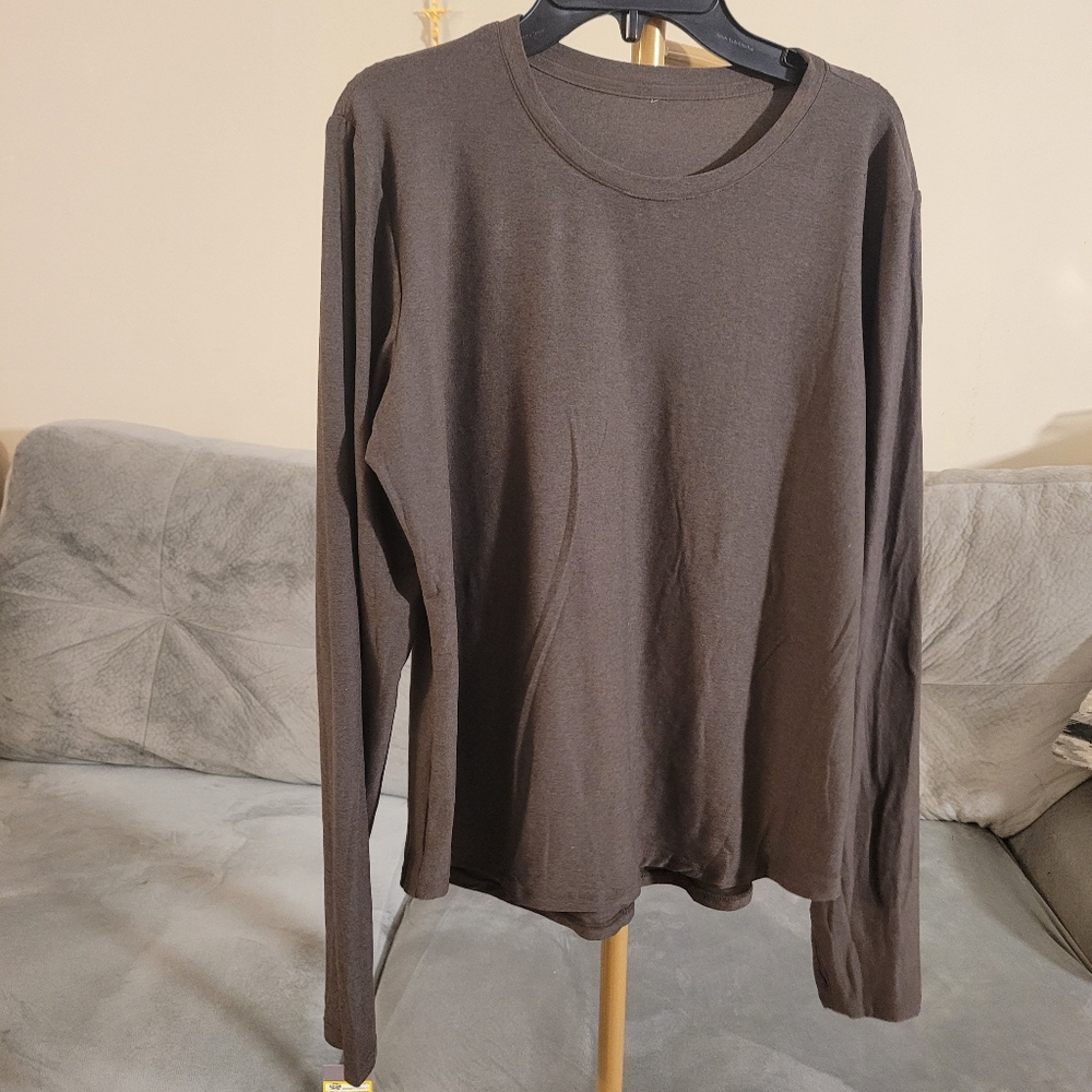 Auden Women's Long Sleeve Brown Shirt